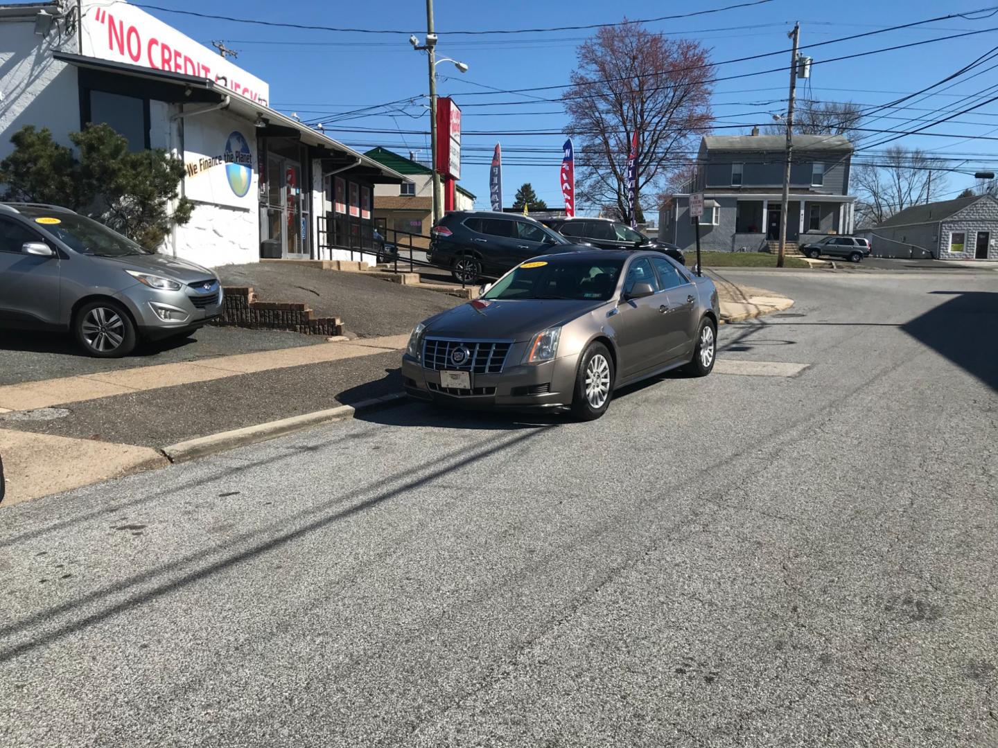 2012 Gray /Tan Cadillac CTS (1G6DC5E54C0) with an 3.0 V6 engine, Automatic transmission, located at 577 Chester Pike, Prospect Park, PA, 19076, (610) 237-1015, 39.886154, -75.302338 - Photo#1